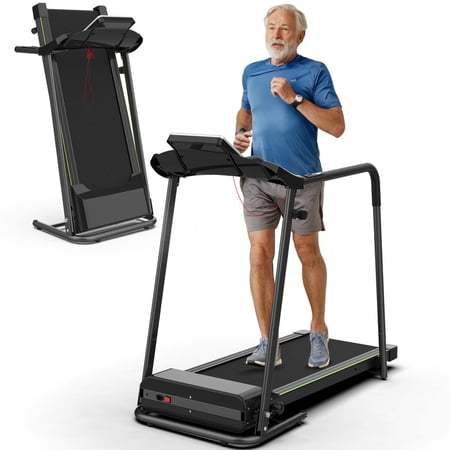 Redliro Walking Treadmill with Long Handrail for Senior, Recovery Fitness Exercise Machine, 2.25HP 300lbs Capacity