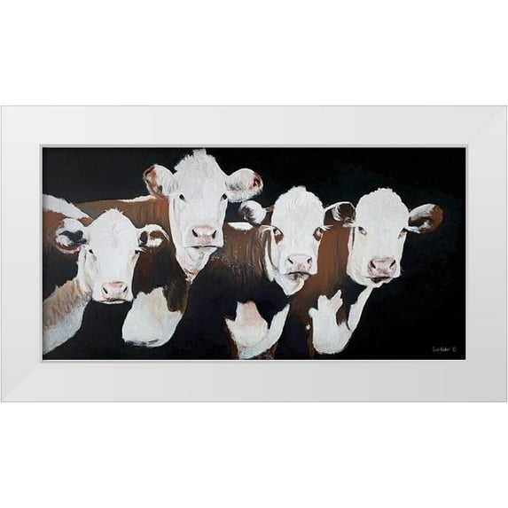Redman, Suzi 24x14 White Modern Wood Framed Museum Art Print Titled - Girls