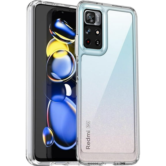 for Redmi Note 11T 5G Phone case, Lightweight and high Transparency Shock Absorption Protection, TPU Material for Comfortable Touch, Screen Camera Lens for high Protection (Transparent)