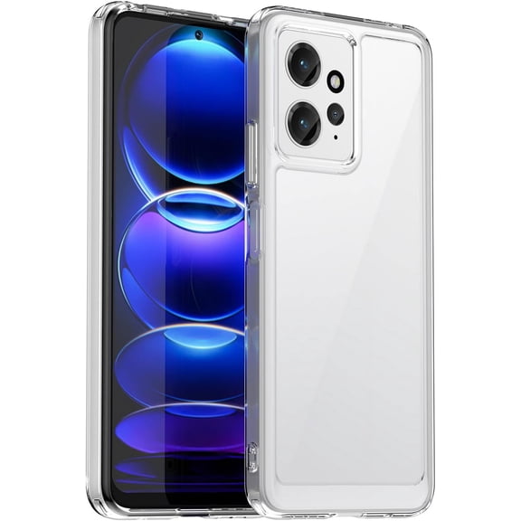 for Redmi Note 12 4G Phone case, Lightweight and high Transparency Shock Absorption Protection, TPU Material for Comfortable Touch, Screen Camera Lens for high Protection, (Clear)