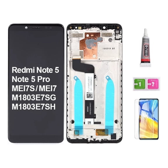 Redmi Note 5 5 Pro Black Touch Screen LCD + Frame