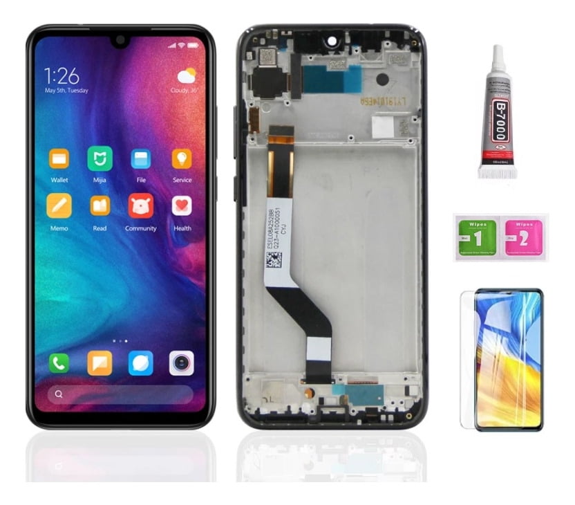 Redmi Note 7 7 Pro LCD Touch Screen Red Frame