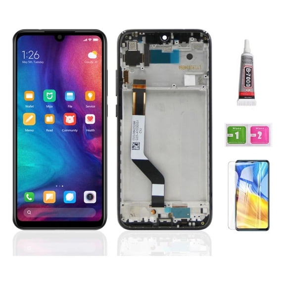 Redmi Note 7 7 Pro LCD Touch Screen Red Frame