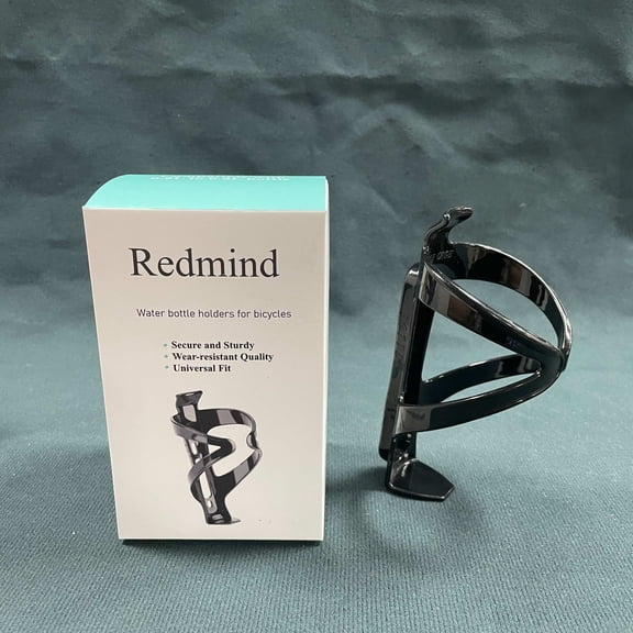 Redmind Water bottle holders for bicycles,Bike Water Bottle Cage with BPA-Free 800ml/28oz Bike Bottle, Black Gloss Strong Bike Water Bottle Holder, Bicycle Cup Holder, Cycling Bottle Holder, Black