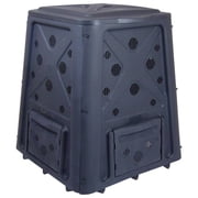 Redmon 65 Gallon Black Plastic Compost Bin with Air Vents