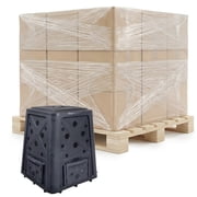 Redmon 65 Gallon Capacity Compost Bin with Lift Off Lid and 4 Door Access, Black, 27 Pack