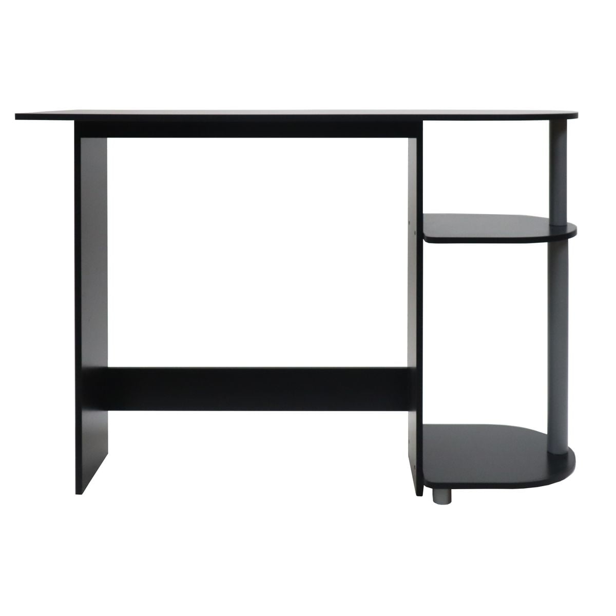 Computer Laptop Media Home Office Desk - Black Woodgrain Finish