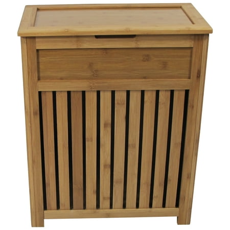 Redmon Contemporary Country Collection Laundry Hamper, Bamboo