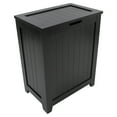thumbnail image 1 of Redmon Contemporary Country Collection Plastic Laundry Hamper, Black, 1 of 3