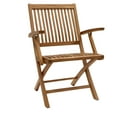thumbnail image 1 of Redmon Genuine Teak Wood Full Size Folding Chair, Single, 1 of 8
