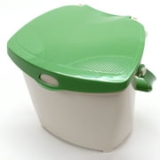 Redmon 1.9 Gal Kitchen Compost Bin, Odor Control Lid for Food Scraps, Beige/Green