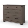 thumbnail image 1 of Child Craft Redmond 42" Interlocking 3-Drawer Dresser for Nursery or Bedroom, Rustic Design, Dapper Gray, 1 of 6