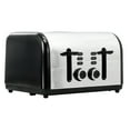thumbnail image 1 of Redmond 4-Slice Wide Slot 1400W Stainless Steel Toaster in Black, 1 of 5