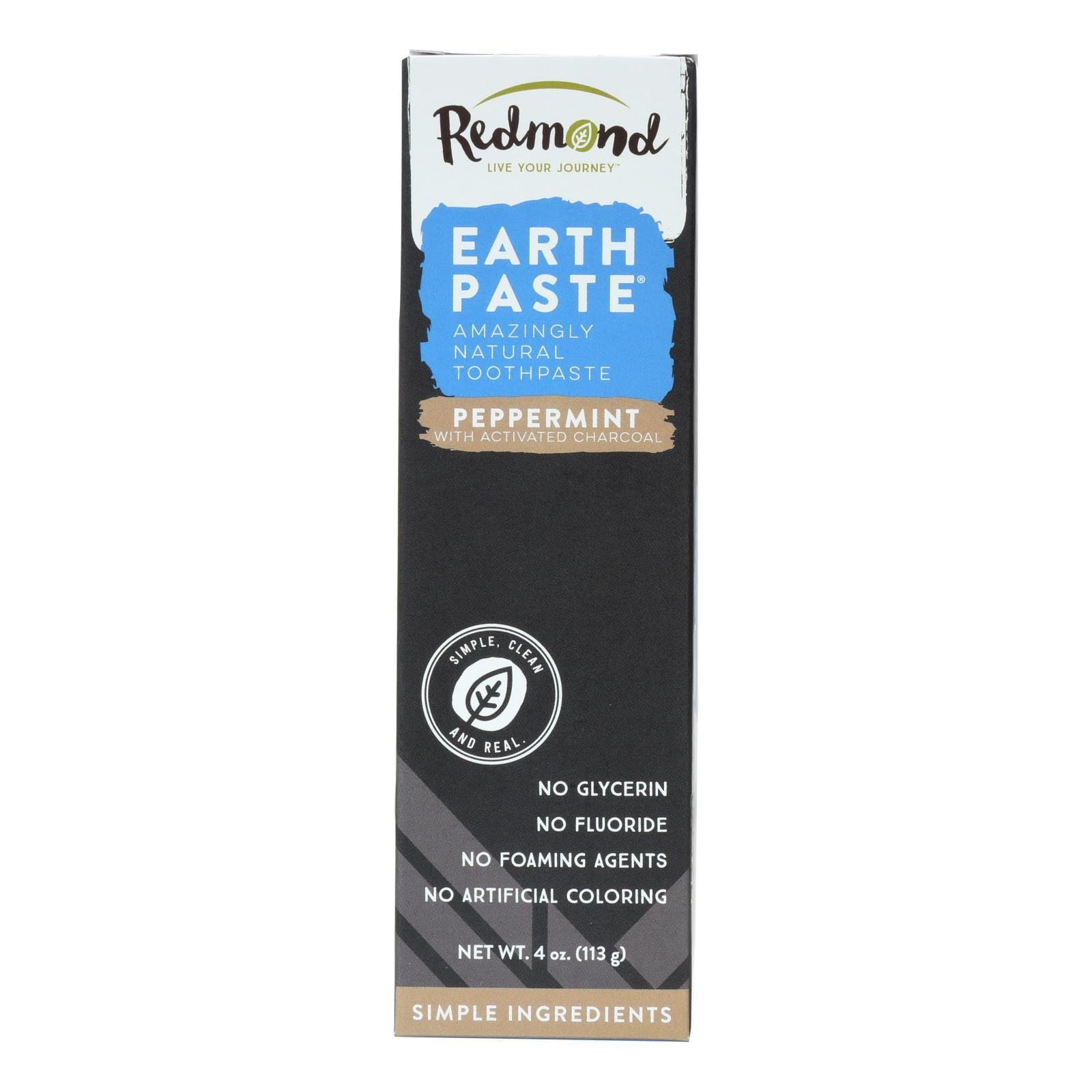 Redmond - Earthpaste Mineral Toothpaste with Silver Peppermint Charcoal ...