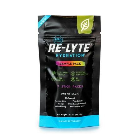 Redmond Re-Lyte® Hydration Variety Sample Pack (7 Stick Packs)