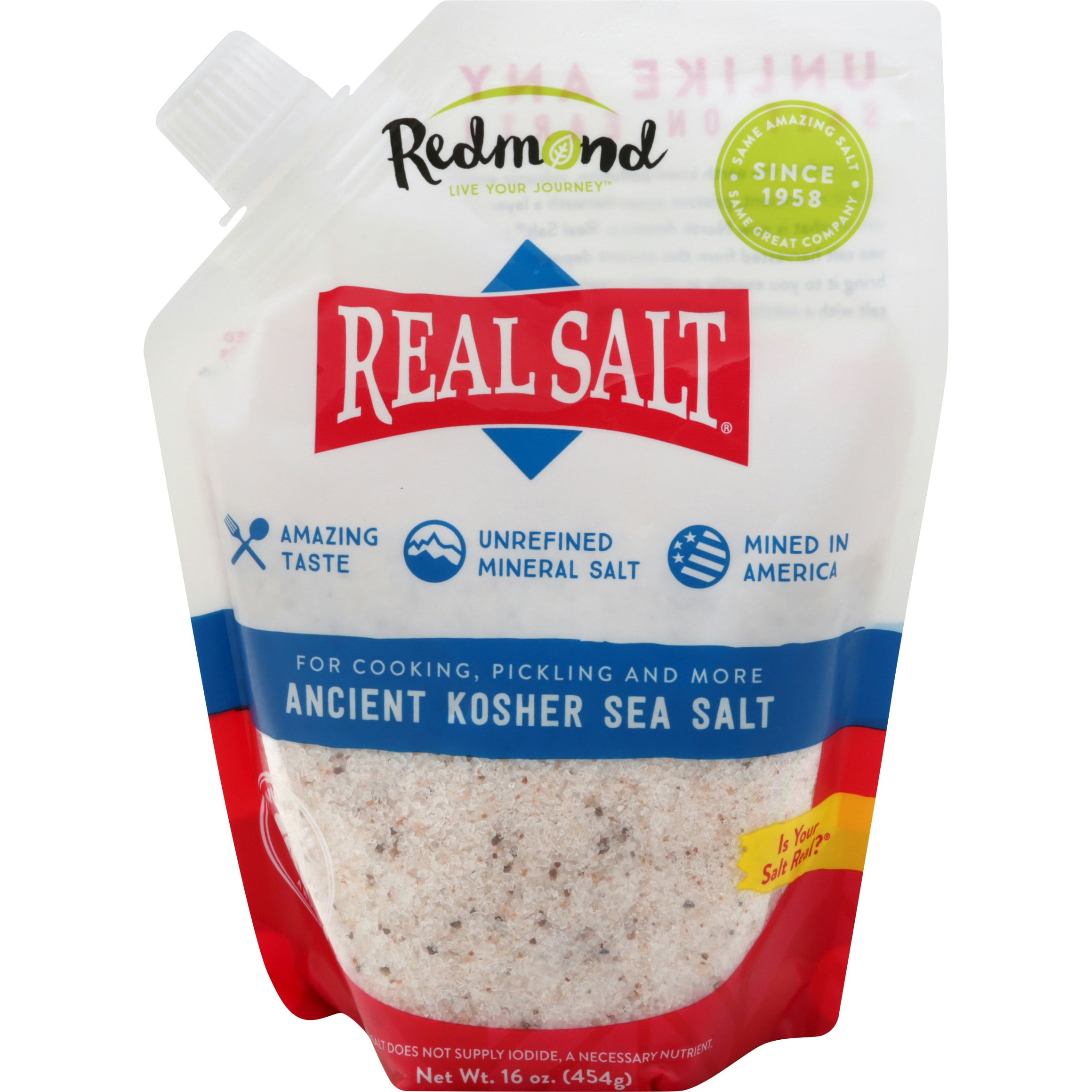 Redmond Real Salt Sea Salt 16 oz (Pack Of 6)