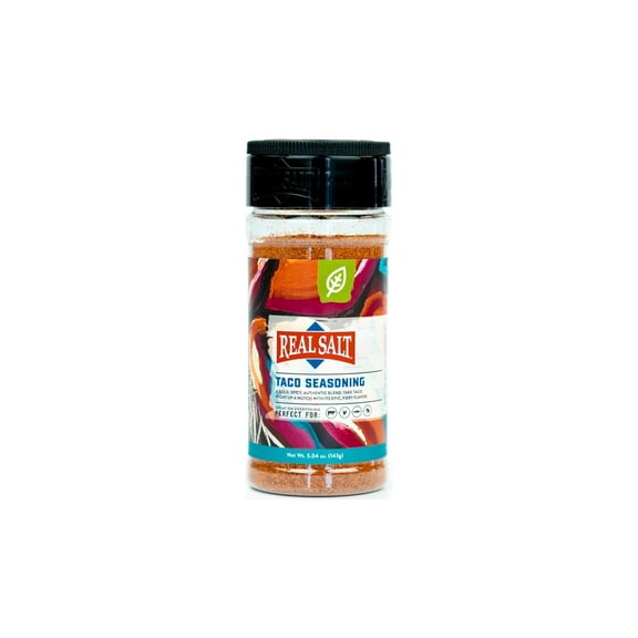 Redmond Real Salt Taco Seasoning - Natural Unrefined Gluten Free Taco Shaker