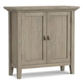 thumbnail image 1 of Simpli Home Redmond SOLID WOOD 32 inch Wide Transitional Low Storage Cabinet in Distressed Grey, 1 of 8