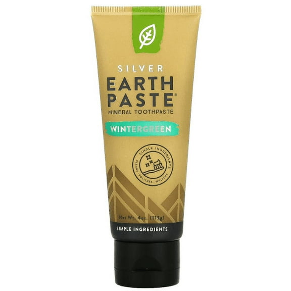 Redmond Trading Company Earthpaste Natural Toothpaste Wintergreen - 4 oz Pack of 4