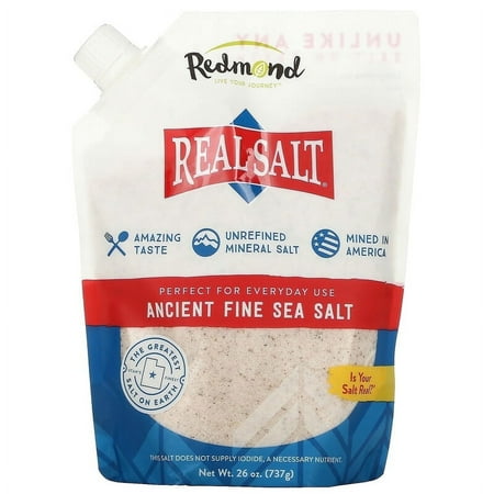 Redmond Trading Company, Real Salt, Ancient Fine Sea Salt, 26 oz
