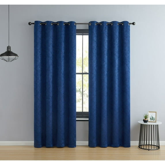 Redmont Lattice Blackout Grommet Curtain Panels