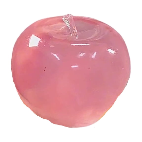 Rednachen Cute Apple Shaped Stress Relief Squeeze Toy, Soft Slow Rise Squishy Fidget for Anxiety Relief, Portable Decompression Gadget for Adult Home Office Use,Pink