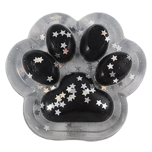 Rednachen Transparent Cute Cat Paw Squishy Toy, Soft Slow Rising Squeeze Fidget Toy, Stress & Anxiety Relief for Office Workers, Home Relaxation & Table Decor,D