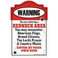 thumbnail image 1 of Redneck Area Novelty Sign, 1 of 5