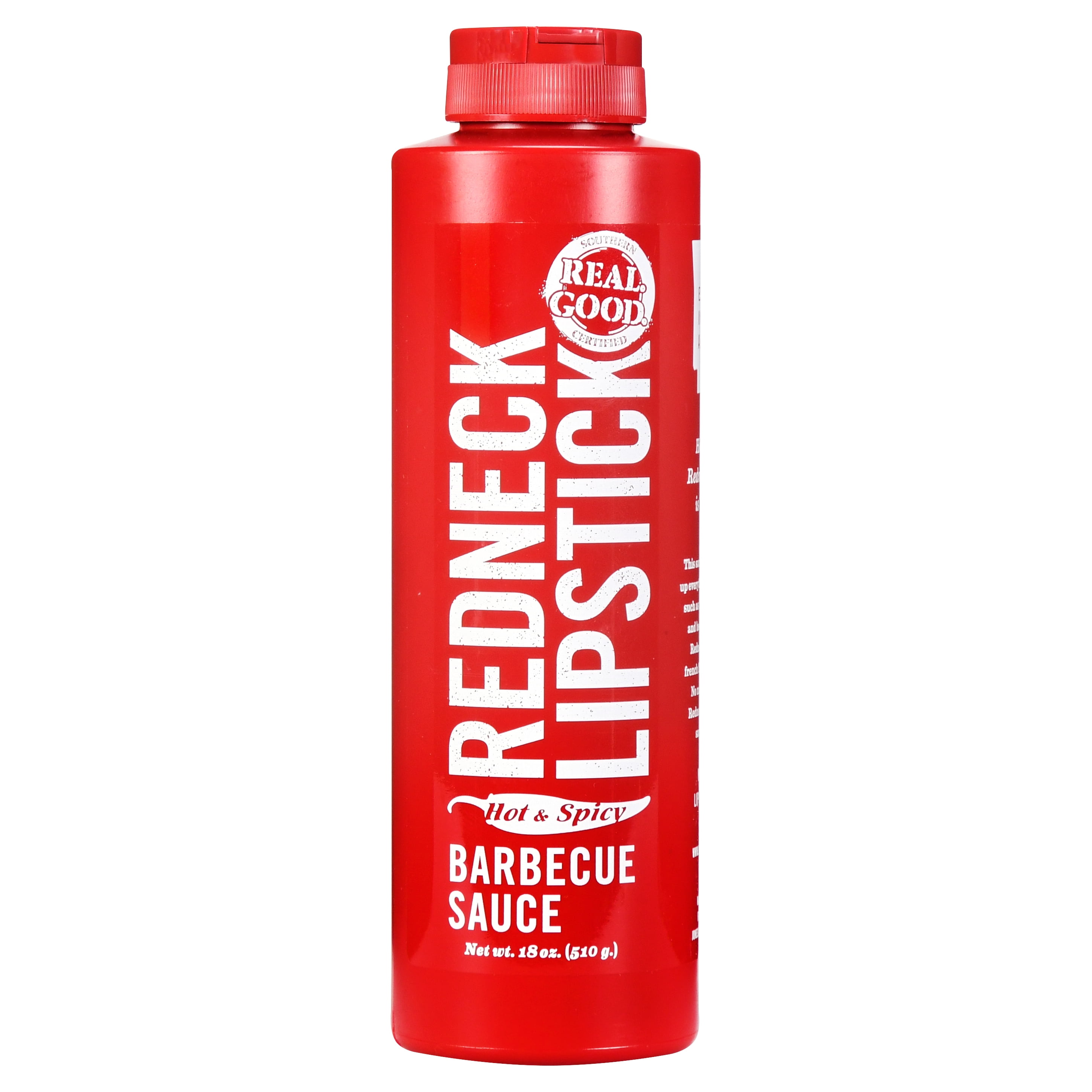 Redneck Lipstick Gluten Free Hot & Spicy BBQ Sauce, 18 Oz