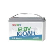 Redodo 12V 100Ah LiFePO4 Battery Low Temperature Protection Trolling Motor Battery with 14.6V 10A Lithium Battery Charger