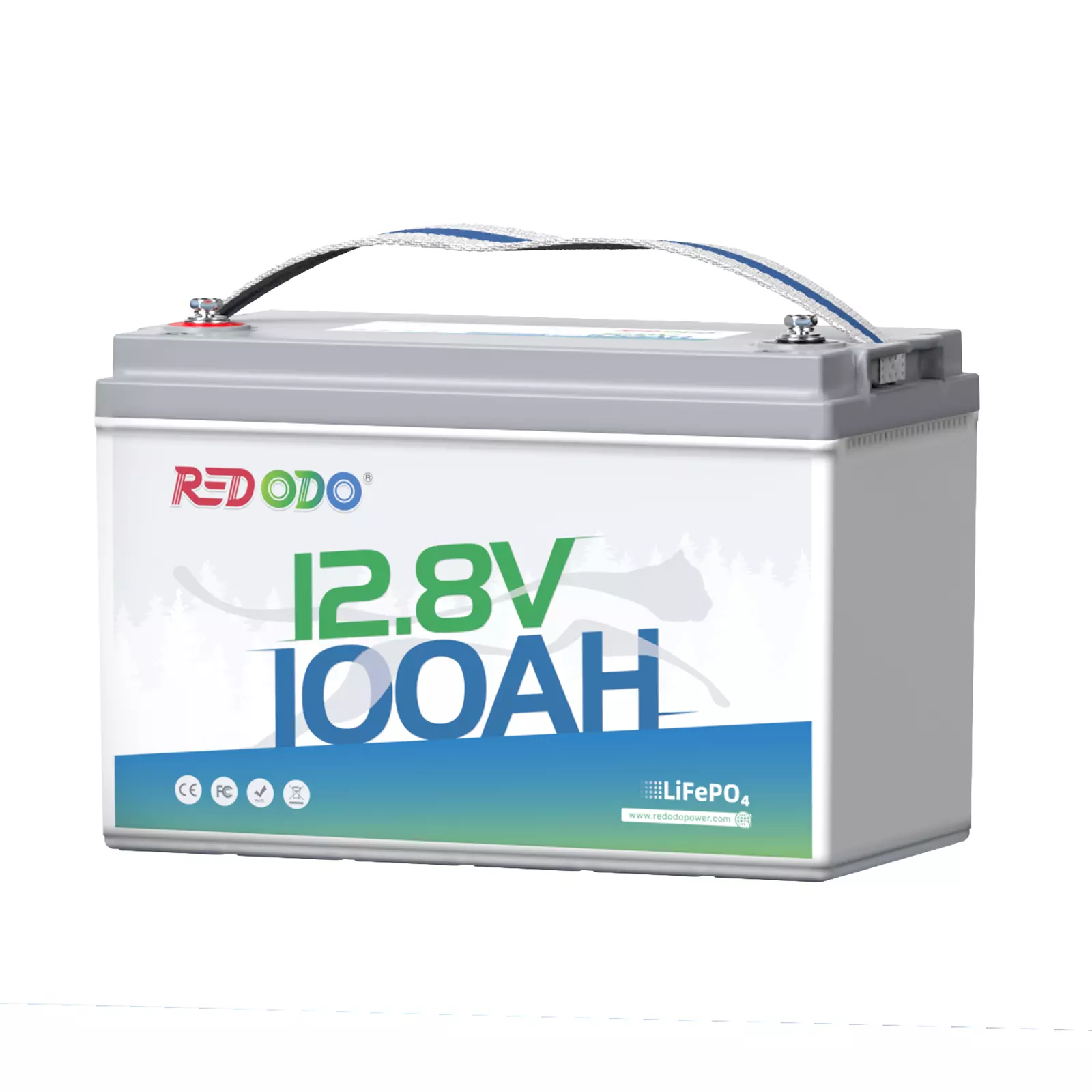 Redodo 12V 100Ah Lithium LiFePO4 Battery, Built-in 100A BMS, 4000-15000 Deep Cycles & 10-Year Lifetime, for RV Off-grid Solar Trolling Motor, Camping