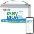 thumbnail image 1 of Redodo 12V 140Ah LiFePO4 Battery Smart Bluetooth Group31 Lithium Battery 150A BMS Real-Time Monitoring, Perfect for RVs, Marine, Boat, Solar and off Grid, 1 of 9