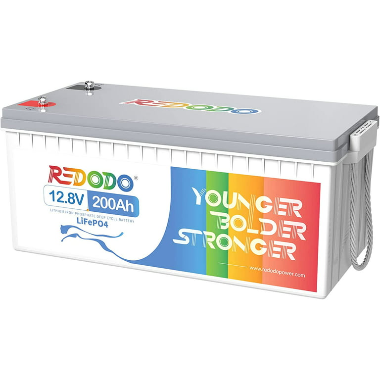 Redodo 12V 200Ah LiFePO4 Deep Cycle Lithium Battery 4000+ Cycle for RV  Camper 