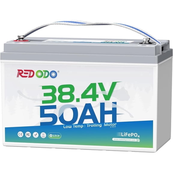 Redodo 36V 50Ah Lithium LiFePO4 Battery 50A BMS 1920Wh Deep Cycle Group 31 for 36V Trolling Motor