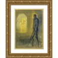 thumbnail image 1 of Redon, Odilion 14x18 Gold Ornate Wood Framed with Double Matting Museum Art Print Titled - LApparition, 1 of 4