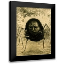 Redon, Odilon 12x14 Black Modern Framed Museum Art Print Titled - The Crying Spider