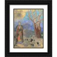 thumbnail image 1 of Redon, Odilon 12x14 Black Ornate Wood Framed with Double Matting Museum Art Print Titled - Buddha, 1 of 4