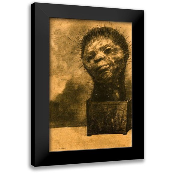 Redon, Odilon 13x18 Black Modern Framed Museum Art Print Titled - Cactus Man