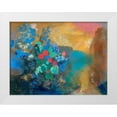 thumbnail image 1 of Redon, Odilon 14x12 White Modern Wood Framed Museum Art Print Titled - Ophelia among the flowers, 1 of 4