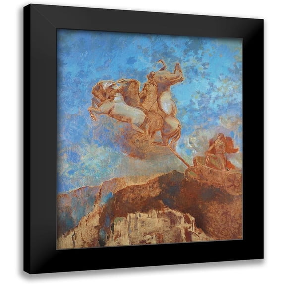 Redon, Odilon 15x18 Black Modern Framed Museum Art Print Titled - The Chariot of Apollo