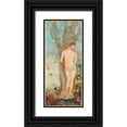 thumbnail image 1 of Redon, Odilon 16x32 Black Ornate Wood Framed with Double Matting Museum Art Print Titled - Saint Sebastian, 1 of 4