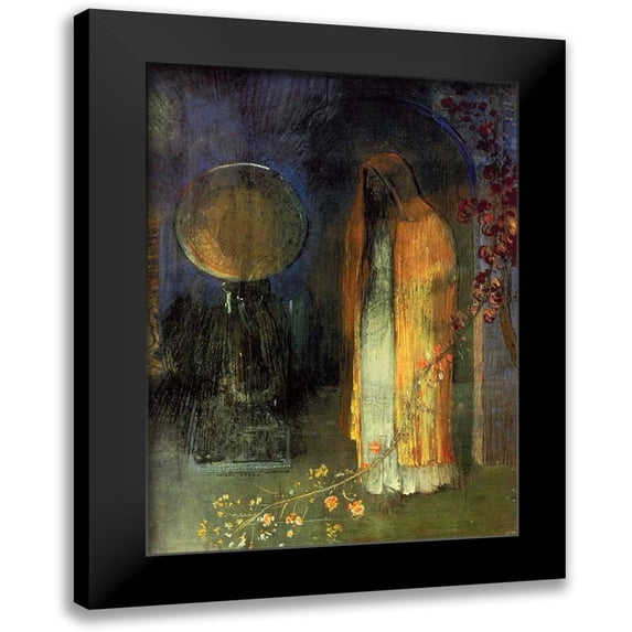 Redon, Odilon 19x24 Black Modern Framed Museum Art Print Titled - The Yellow Cape