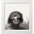 thumbnail image 1 of Redon, Odilon 20x22 White Modern Wood Framed Museum Art Print Titled - The Deformed Polyp Floated on the Shores, a Sort of Smiling and Hideous Cyclops by the Flower , 1 of 4