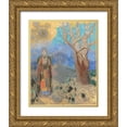 thumbnail image 1 of Redon, Odilon 26x32 Gold Ornate Wood Framed with Double Matting Museum Art Print Titled - The Buddha, 1904, 1 of 4