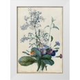 thumbnail image 1 of Redoute, Pierre Joseph 18x24 White Modern Wood Framed Museum Art Print Titled - A Bouquet of Flowers with Insects, 1 of 4