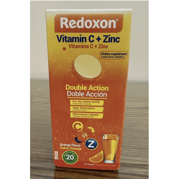 Redoxon Orange Flavored Vitamin C Effervescent Tablets 20 ea (Pack of 6)