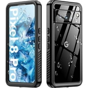 Redpepper Waterproof Charging Cell Phone Case for Google Pixel 8 Pro, Black