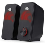 Redragon GS500 USB Powered 3.5 mm Audio 2.0 Channel Computer Speakers, Red