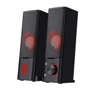 Redragon GS550 Orpheus PC Gaming Speakers, 2.0 Channel Stereo Desktop Computer Sound Bar with Compact Maneuverable Size, Headphone Jack, USB Powered w/ 3.5mm Cable