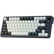 Redragon K673 MAX 75% Wireless Gasket RGB Gaming Keyboard, 3-Modes 81 Keys PBT Compact Mechanical Keyboard w/Hot-Swap Socket, Dedicated Knob Control & 5-Layer Noise Dampening, Custom Linear Switch